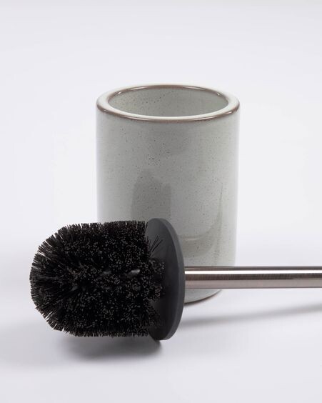 Escobilla de baño Chavela de cerámica gris