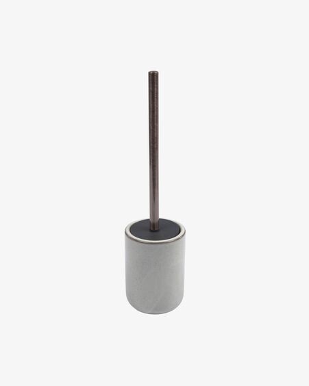 Escobilla de baño Chavela de cerámica gris