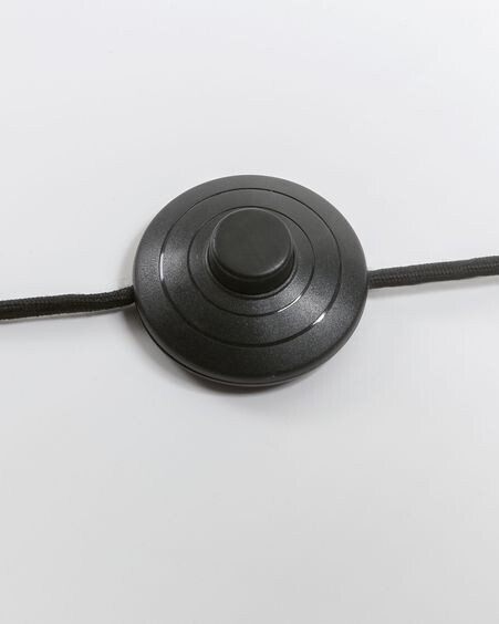 Lámpara de pie Eglantina de metal con acabado pintado negro