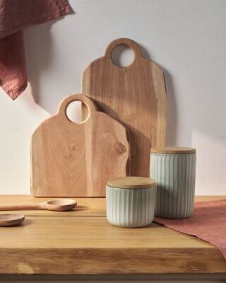 Tabla de servir rectangular Syriana de madera maciza de acacia