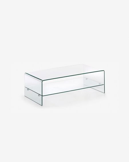 Mesa de centro Burano de cristal 110 x 55 cm