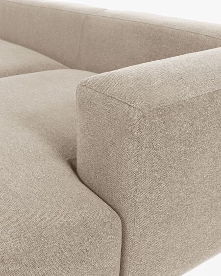Sofá Blok 3 plazas chaise longue derecho beige 300 cm
