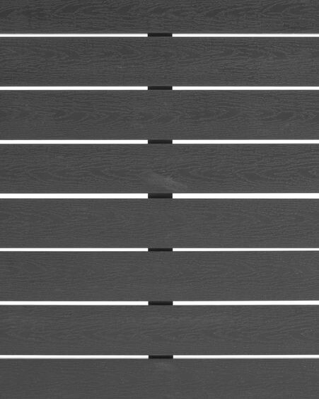 Mesa de exterior Sirley de aluminio negro 70 x 70 cm