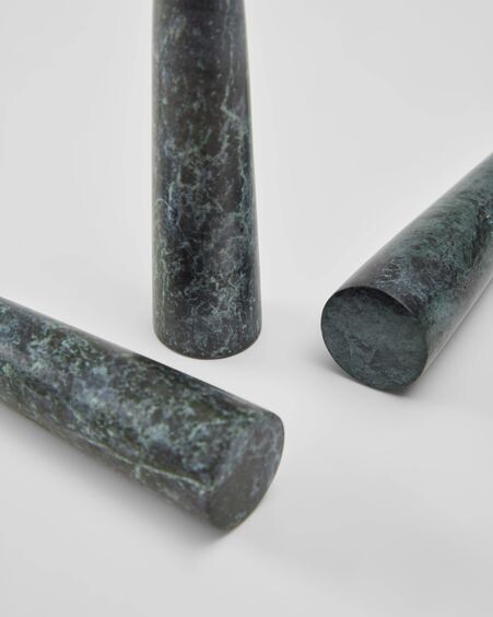 Set Bluma de cubiertos para queso de mármol verde