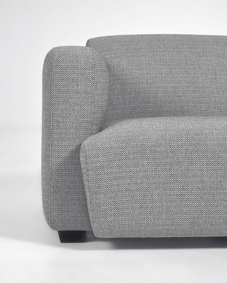 Sofá modular Legara 2 plazas gris claro 160 cm