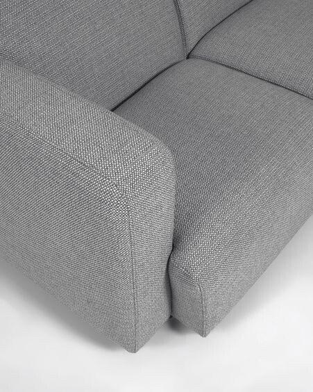 Sofá modular Legara 2 plazas gris claro 160 cm