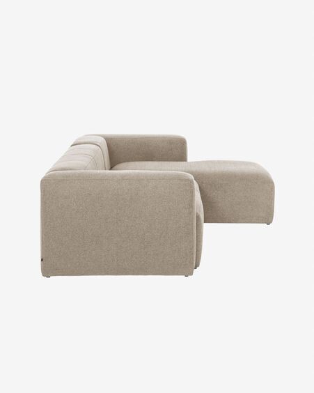 Sofá Blok 3 plazas chaise longue derecho beige 300 cm
