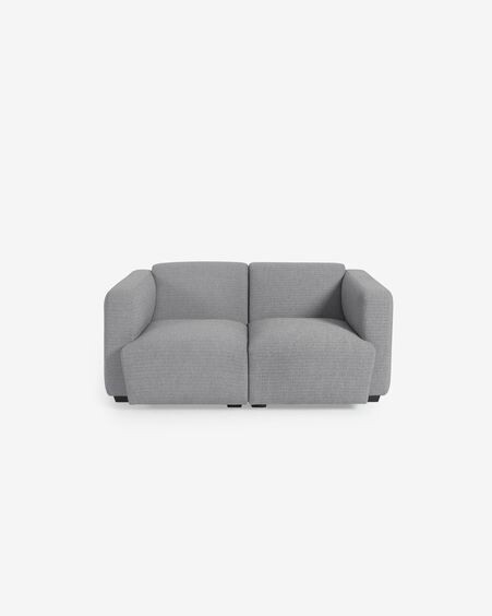 Sofá modular Legara 2 plazas gris claro 160 cm