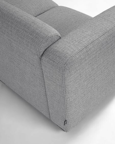 Sofá modular Legara 2 plazas gris claro 160 cm