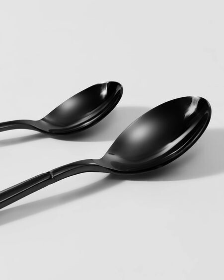 Set Fer de 16 cubiertos negro mango cuadrado