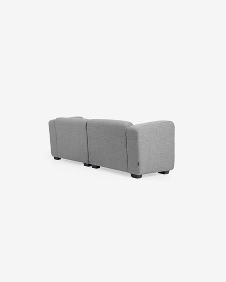 Sofá modular Legara 2 plazas gris claro 160 cm
