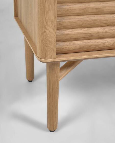 Aparador Lenon de madera maciza y chapa de roble 155 x 86 cm FSC MIX Credit