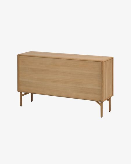 Aparador Lenon de madera maciza y chapa de roble 155 x 86 cm FSC MIX Credit
