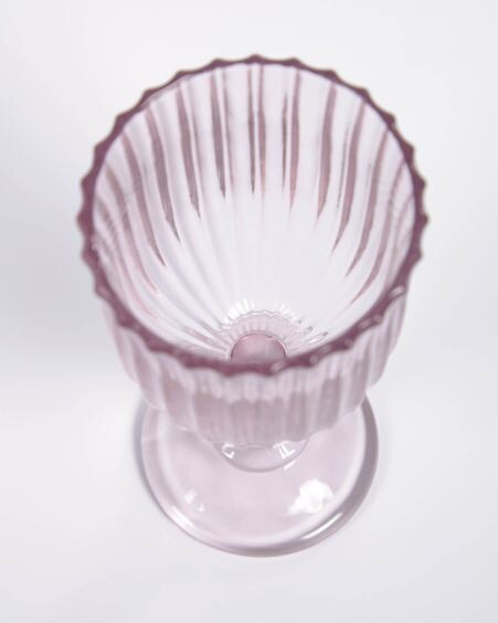 Copa de vino Savelia de vidrio rosa claro 20 cl