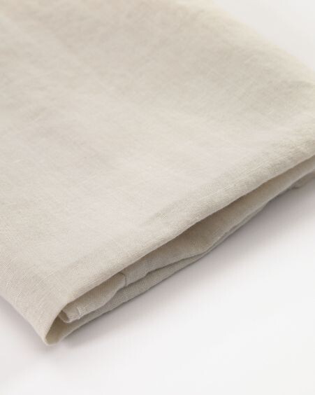 Set Juniana de 2 servilletas de algodón y lino gris