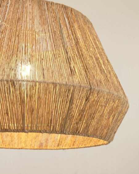 Pantalla para lámpara Crismilda 100% yute con acabado natural Ø 50 cm