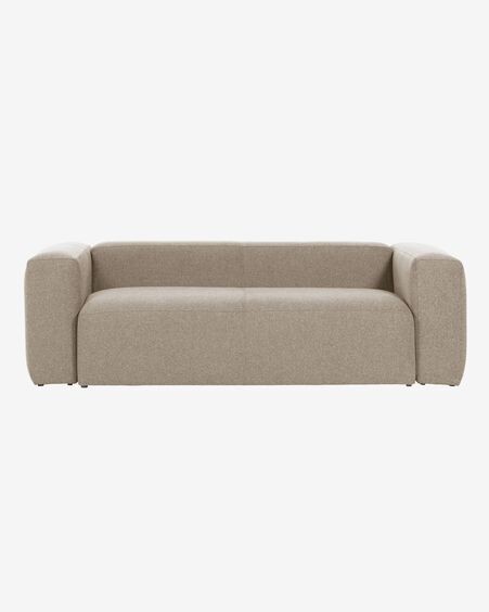 Sofá Blok 3 plazas beige 240 cm