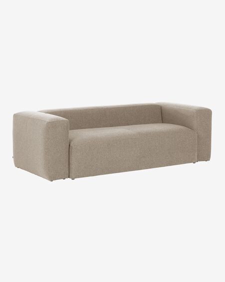 Sofá Blok 3 plazas beige 240 cm