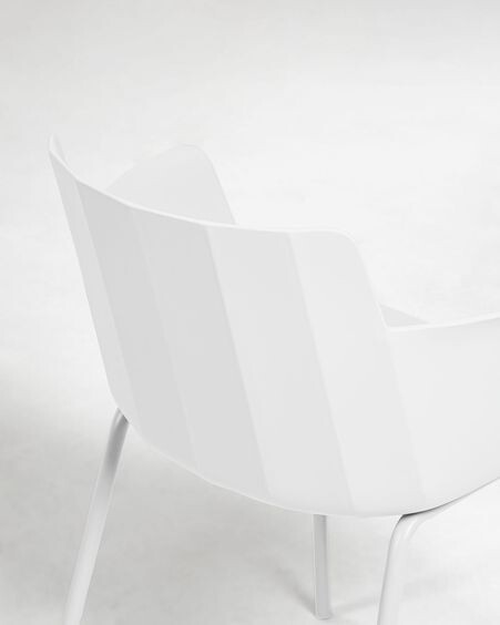 Silla con brazos Hannia blanco
