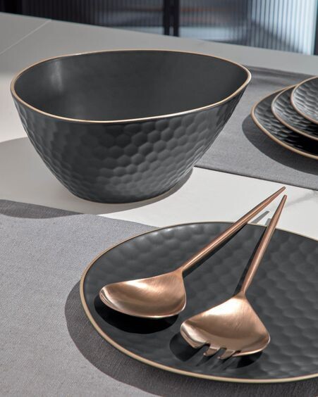 Set Kelda de 2 cubiertos para ensalada cobre