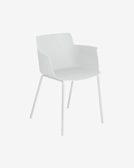 Silla con brazos Hannia blanco