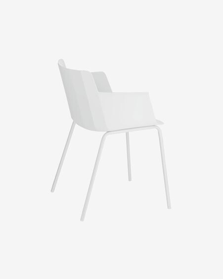 Silla con brazos Hannia blanco