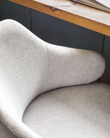 Silla de escritorio Einara gris claro