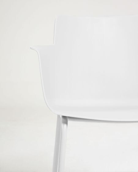 Silla con brazos Hannia blanco