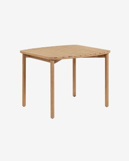 Mesa Sheryl de madera maciza de eucalipto 90 x 90 cm FSC 100%