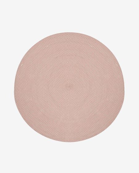 Alfombra redonda Rodhe 100% PET terracota Ø 150 cm