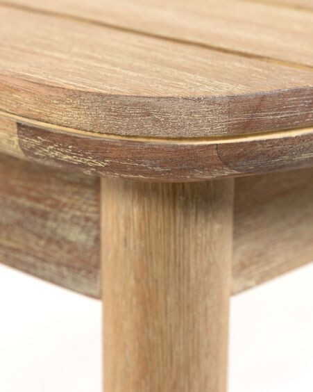 Mesa Sheryl de madera maciza de eucalipto 90 x 90 cm FSC 100%
