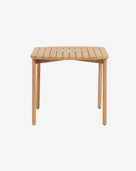 Mesa Sheryl de madera maciza de eucalipto 90 x 90 cm FSC 100%