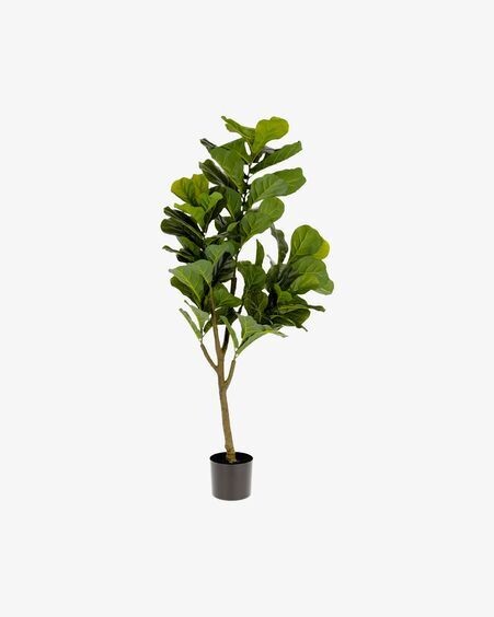 Planta artificial Ficus con maceta negro 150 cm