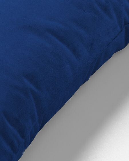 Funda cojín Lita 30 x 50 cm terciopelo azul