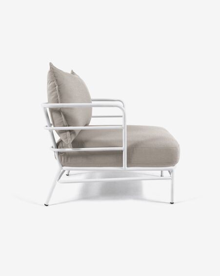 Sillón Mareluz de acero blanco