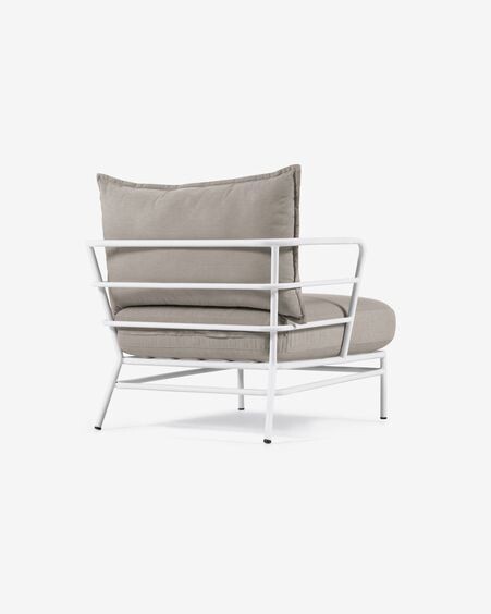 Sillón Mareluz de acero blanco