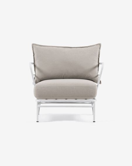 Sillón Mareluz de acero blanco
