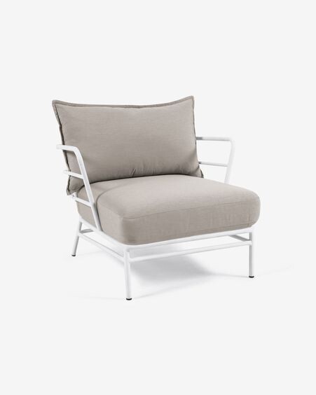 Sillón Mareluz de acero blanco