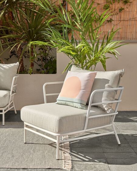 Sillón Mareluz de acero blanco