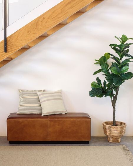 Planta artificial Ficus con maceta negro 150 cm
