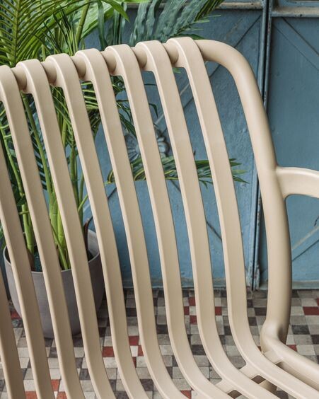 Silla de exterior Isabellini beige