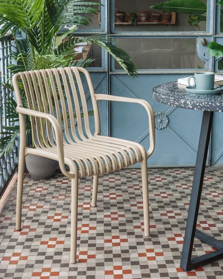 Silla de exterior Isabellini beige