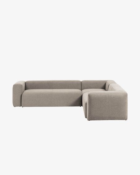 Sofá rinconero Blok 6 plazas beige 320 x 320 cm
