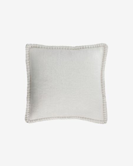 Funda cojín Augustina blanco 45 x 45 cm