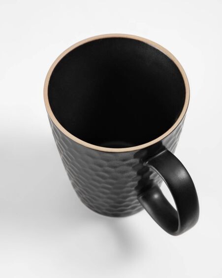 Taza Manami de cerámica negro