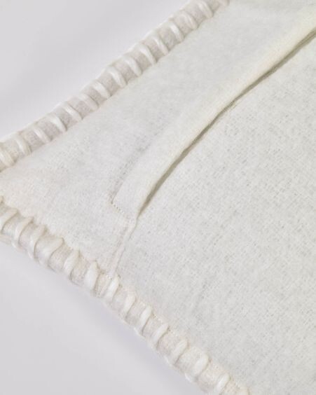Funda cojín Augustina blanco 45 x 45 cm