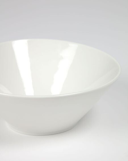 Bol ovalado mediano Pierina porcelana blanco