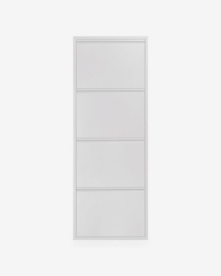 Mueble zapatero Ode 50 x 136, 4 puertas Blanco