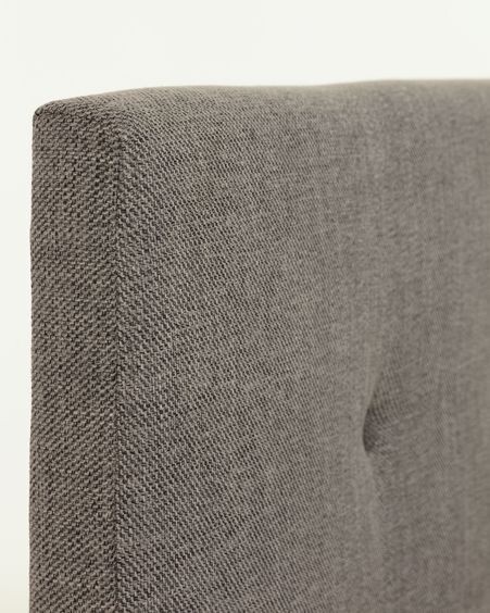 Cama con somier Natuse gris 150 x 190 cm