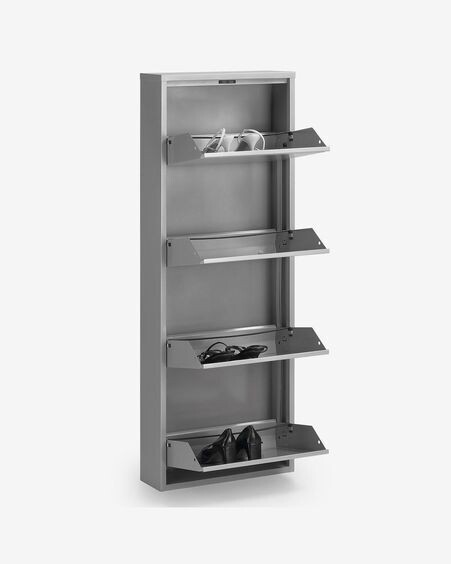 Zapatero Ode 50 x 136 cm 4 puertas blanco